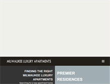 Tablet Screenshot of milwaukeeluxuryapartments.com